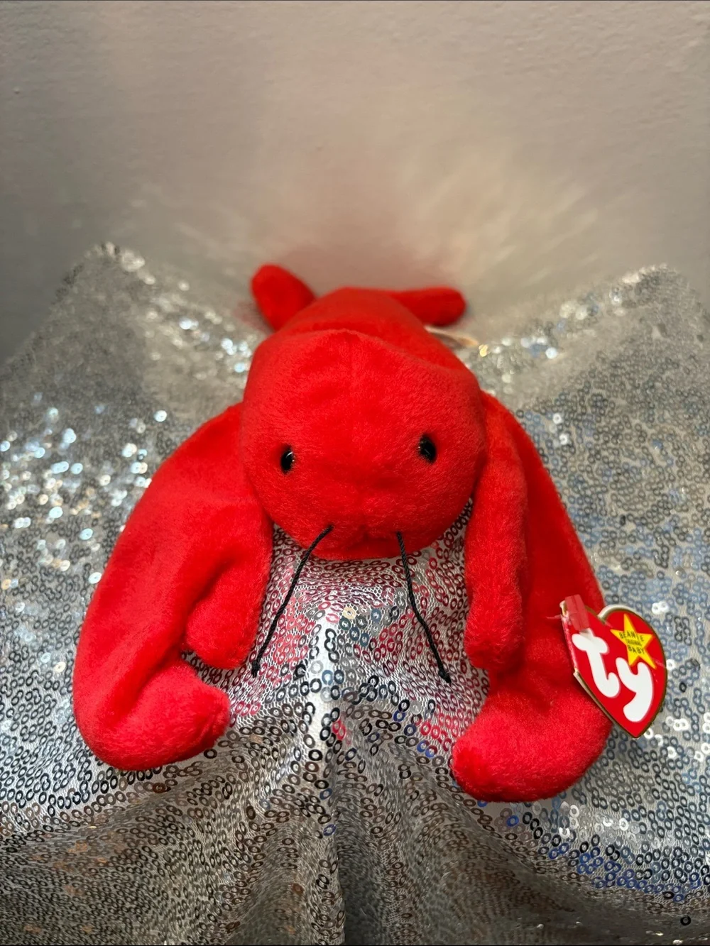 NWT Ty Red Pinchers the Lobster Plush Beanie Baby Toy